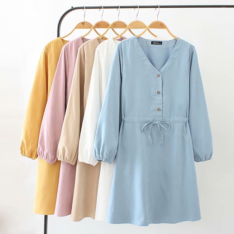 Shirt mid-length dress