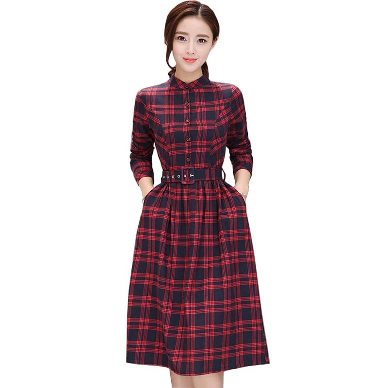 Long sleeve shirt dress