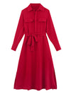 Waist shirt dress